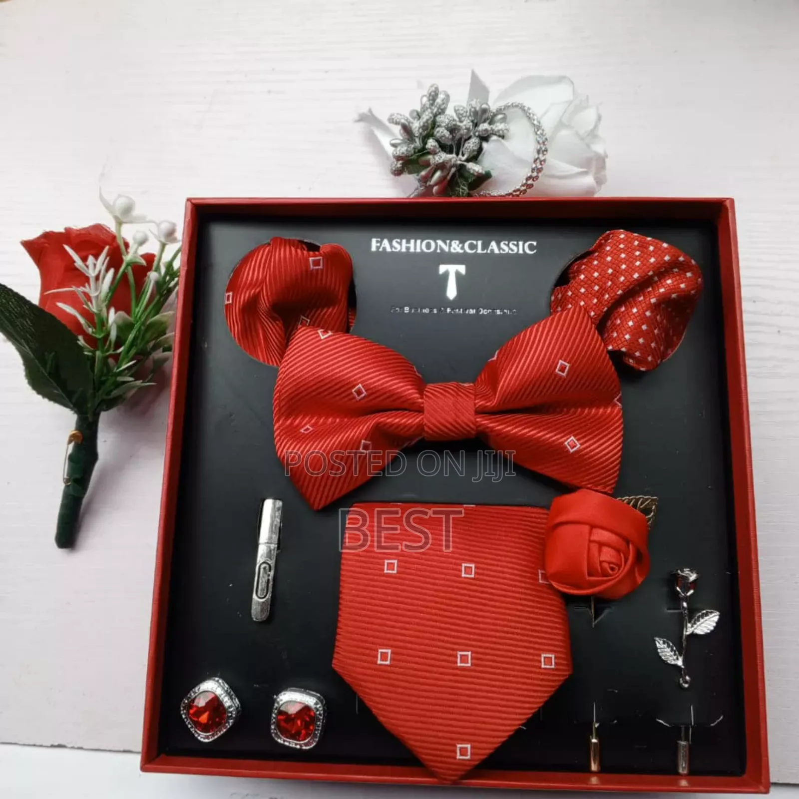 Luxury Gifts Set of Long Tie Bow Tie