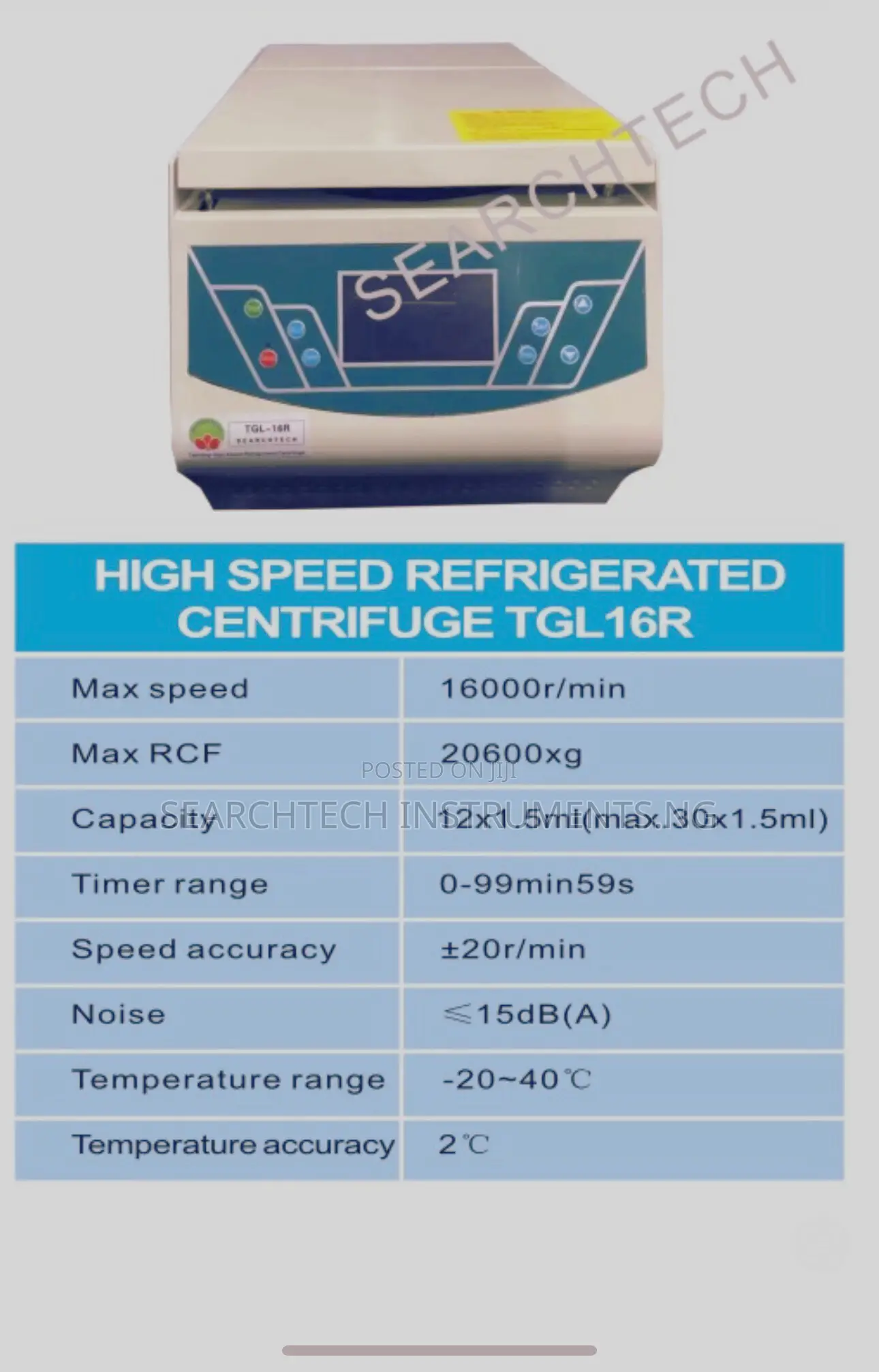 Refrigerated Centrifuge TGL-16r