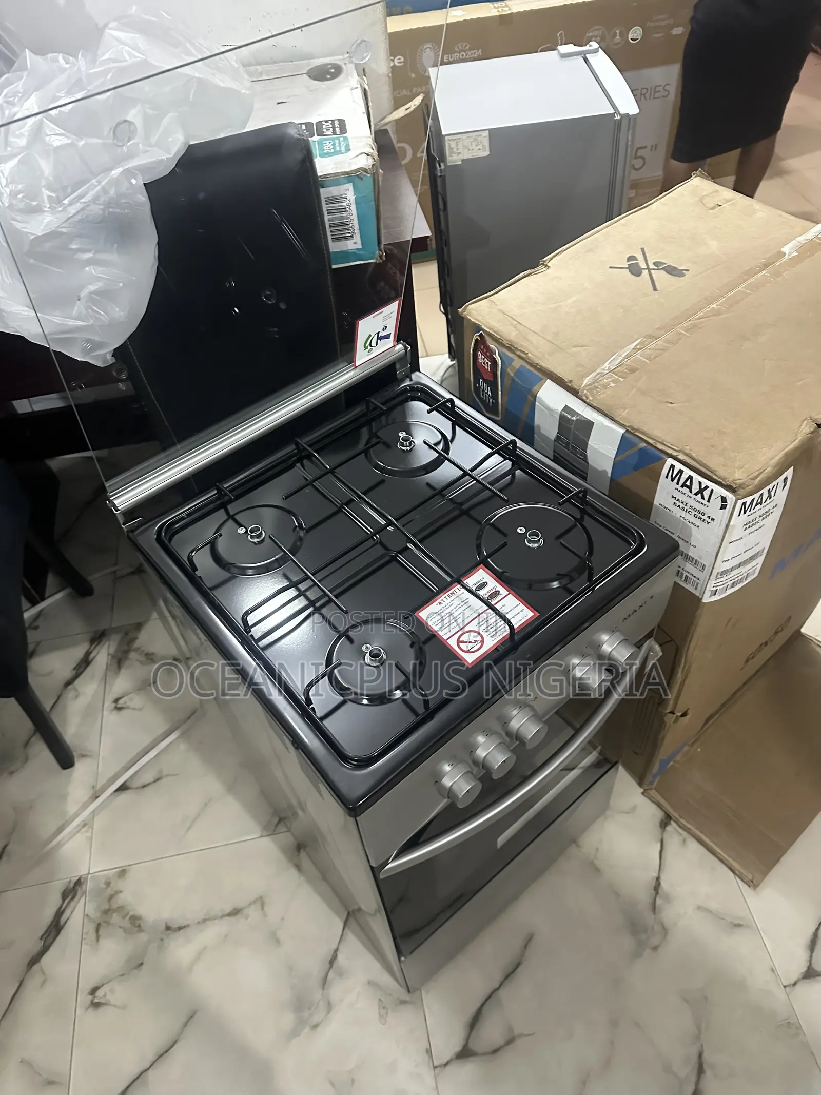 Maxi Compact Kitchen Gas Cooker – 4 Burners 50*50