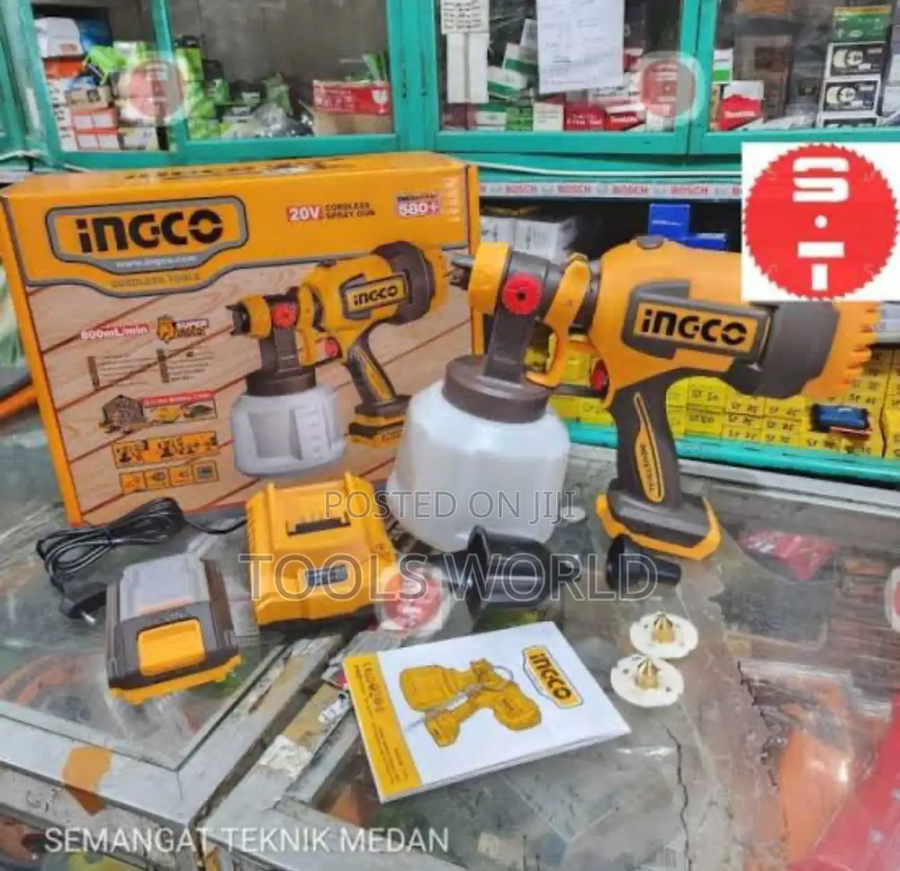 Ingco Cordless Spray Gun With Battery and Charger