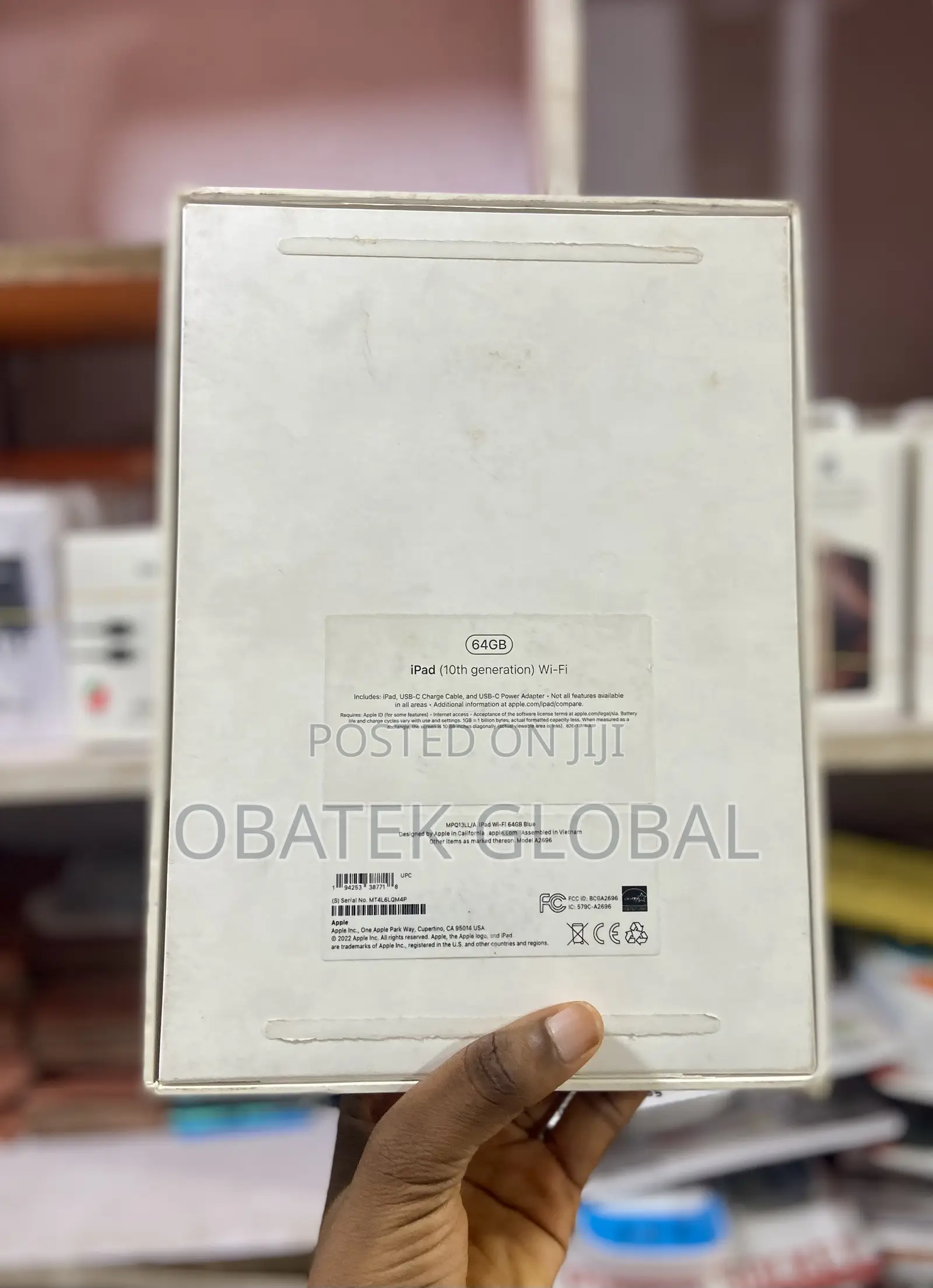 New Apple iPad 10.2 (2021) 64 GB Blue