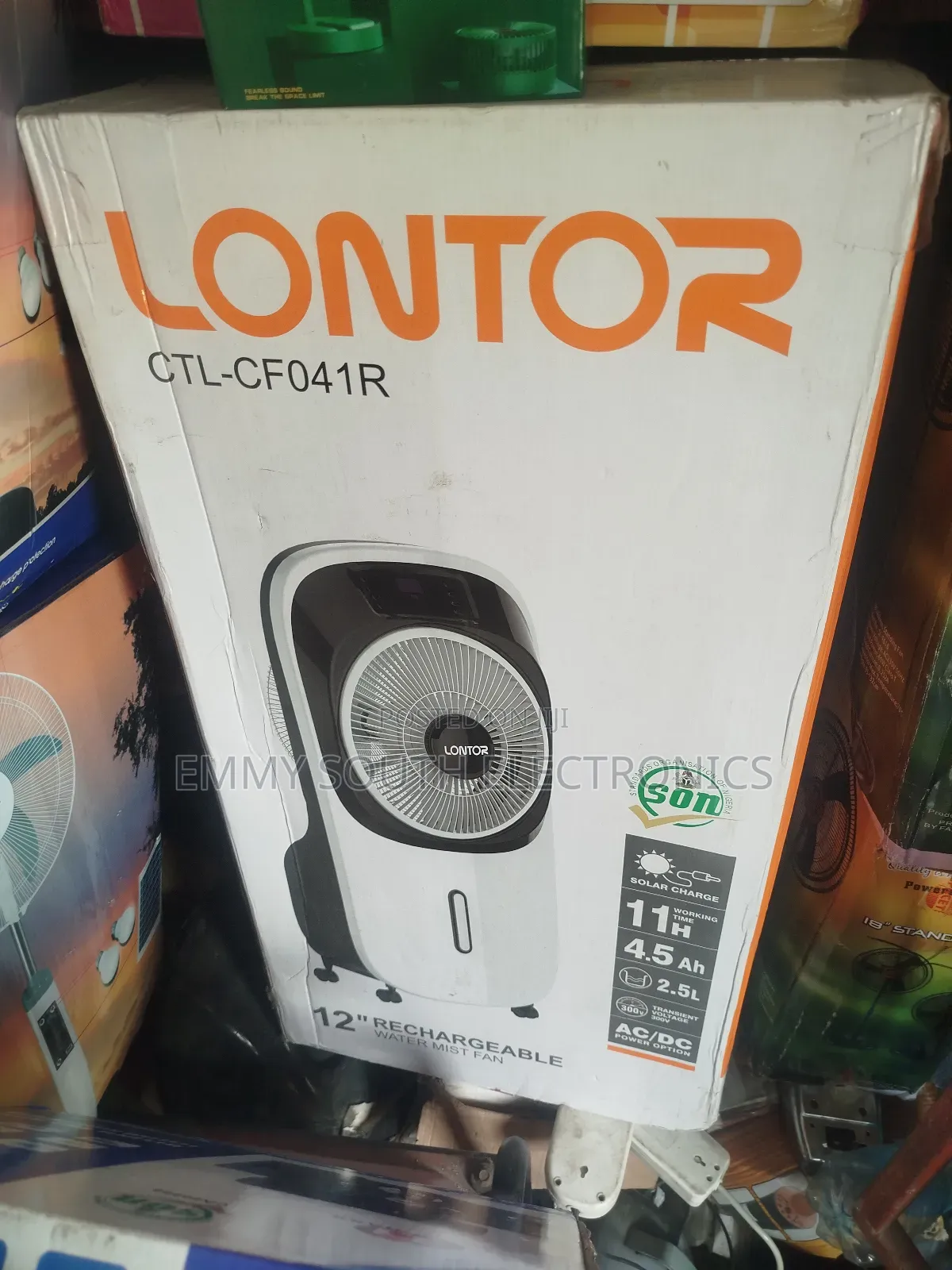 Lontor Rechargeable Box Fan 12"
