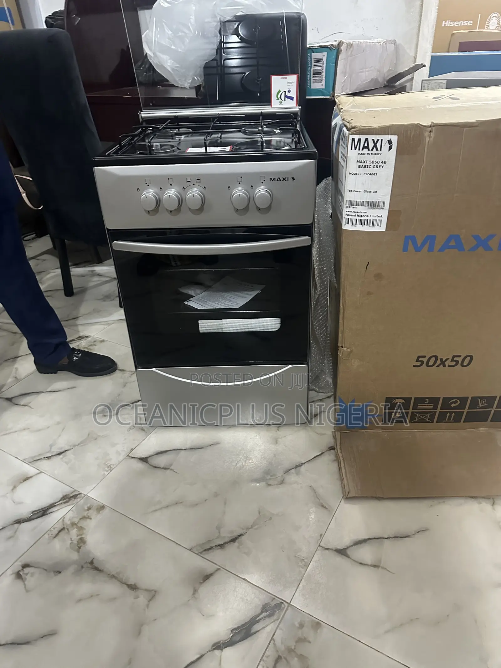 Maxi Family Gas Cooker 4 Burners – 50cm Basic Series