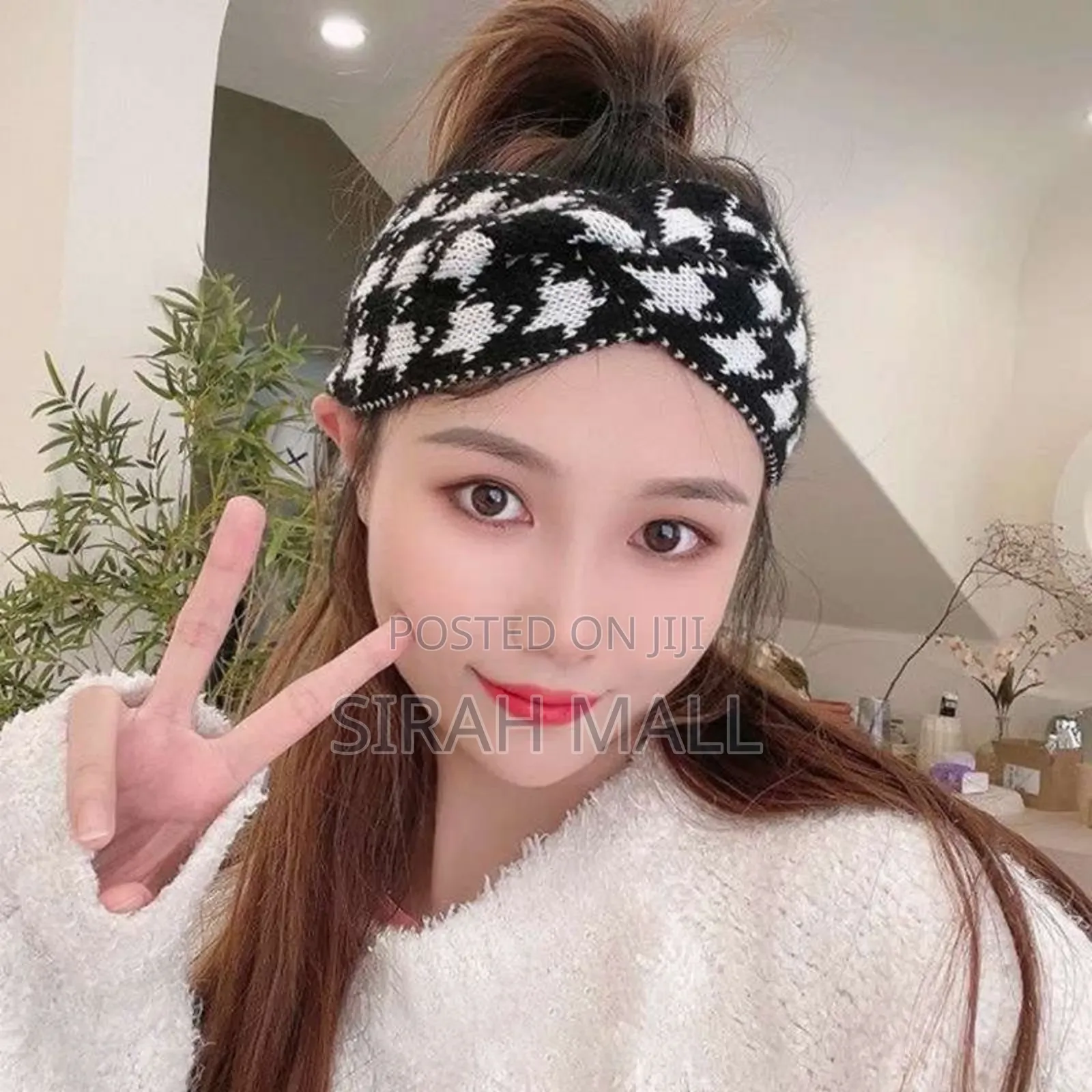 Cute Head Band Wrap Terry Cloth White