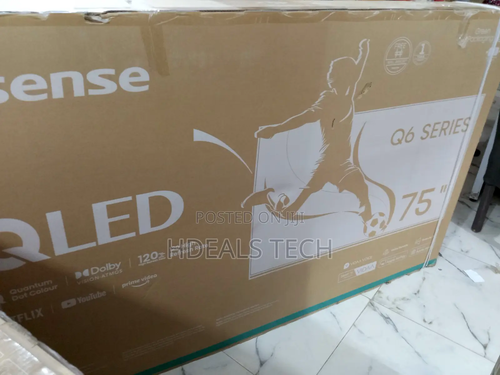 Hisense Q6 Series 75" Qled Smart Google Tv, Hdr,Game Mode