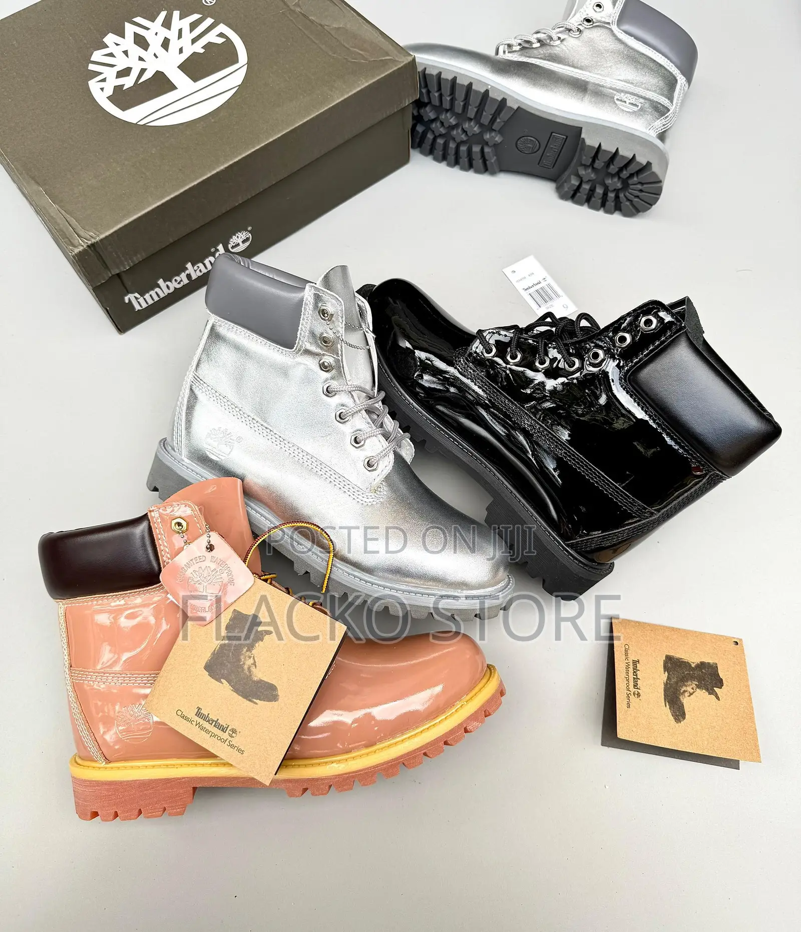 Original Venedaa Carter X Timberland Patent Boots