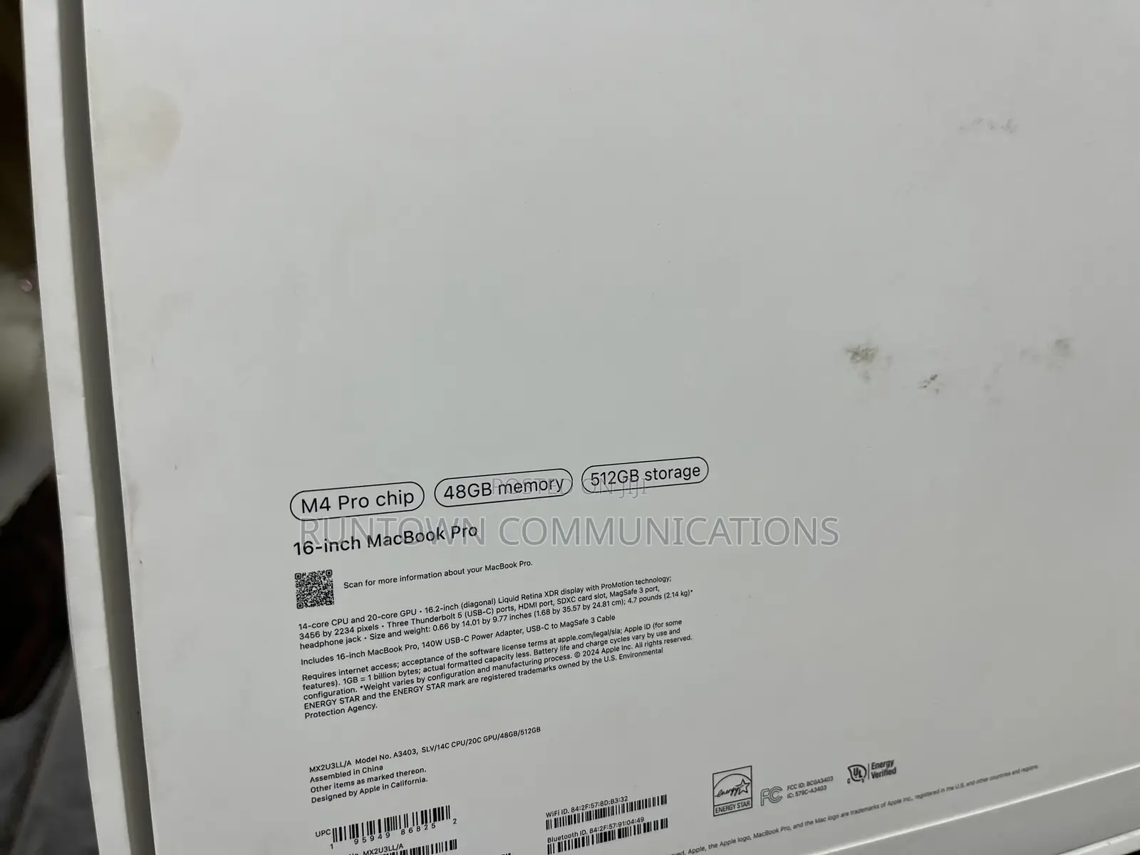 New Apple MacBook Pro 2024 M4 16-Inch 48GB SSD 512GB