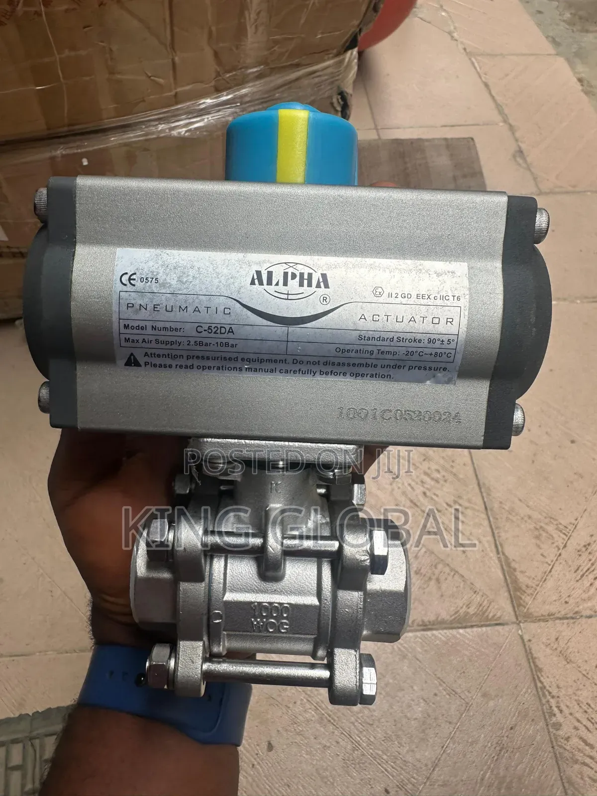 Actuator Ball Valve (Model Type:C-52da)