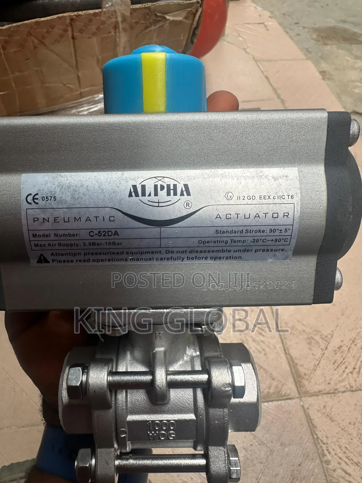 Actuator Ball Valve (Model Type:C-52da)