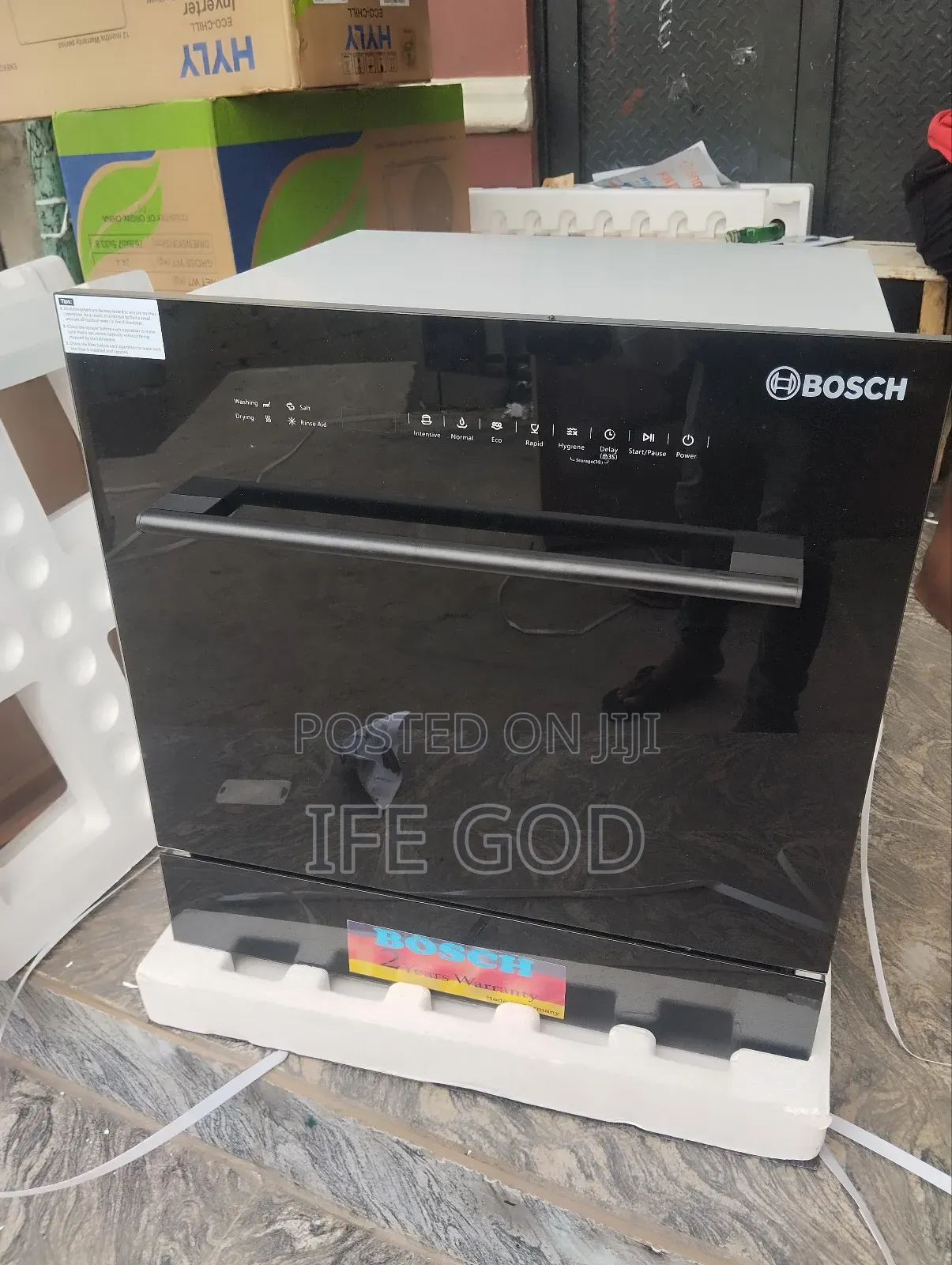 Original Bosch Built-in Black Mirror Face Smart Dishwasher