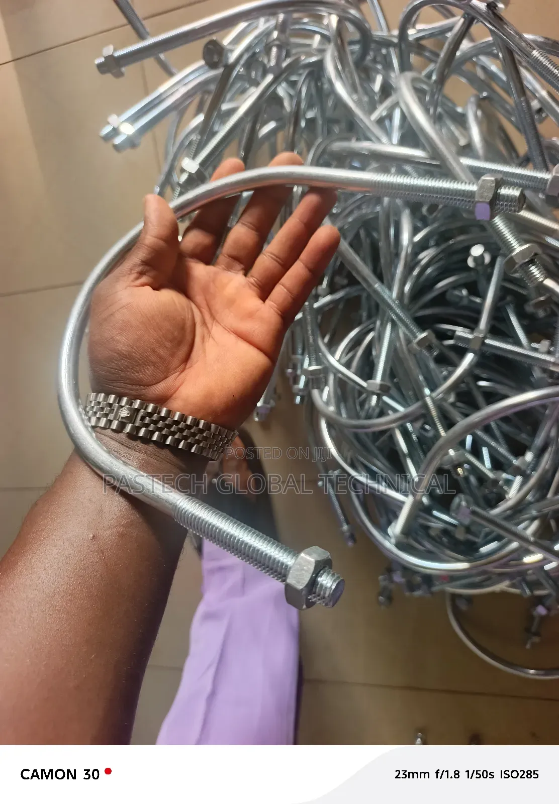 6" X 12mm Thickness U Bolt (Steel Zinc-plated)