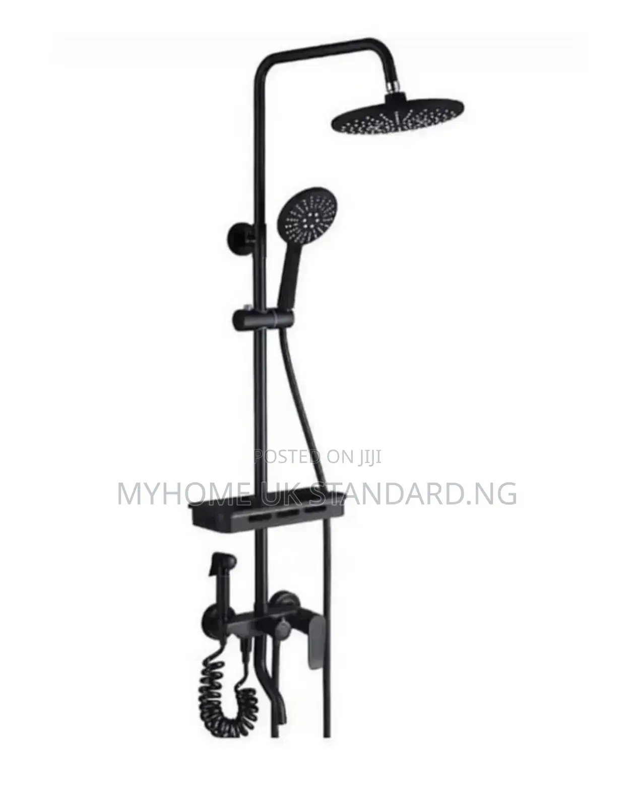 Quality Surface Standing Shower Matte Black