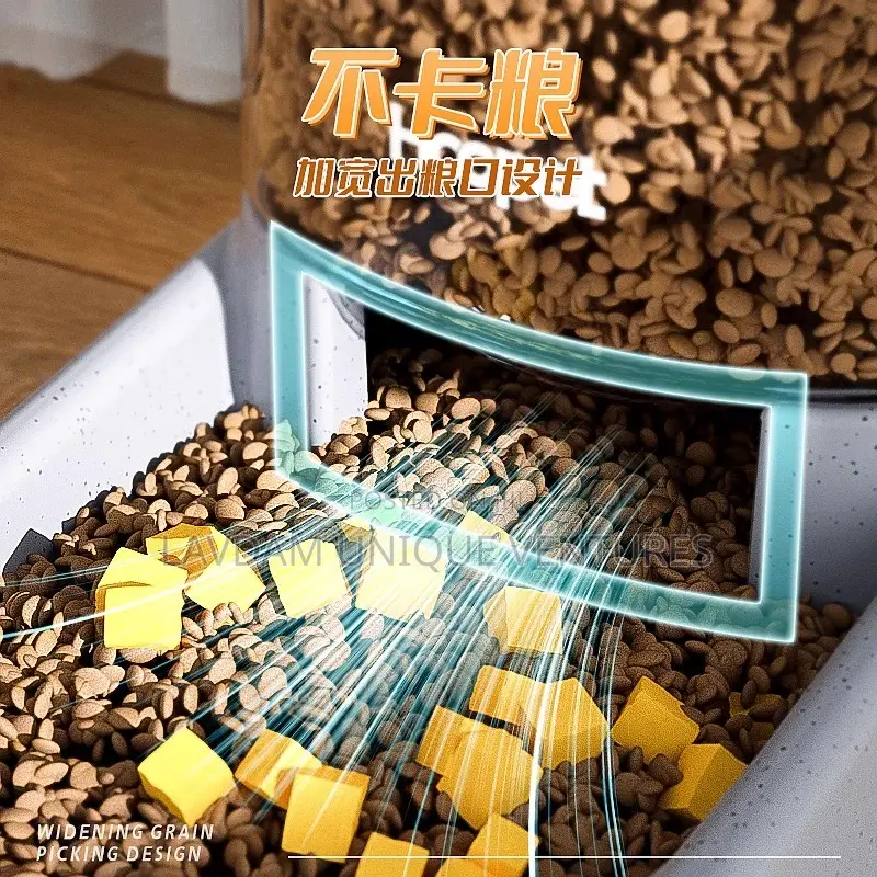 Automatic Pet Feeder Gravity Food Dispenser for Dogs Cats