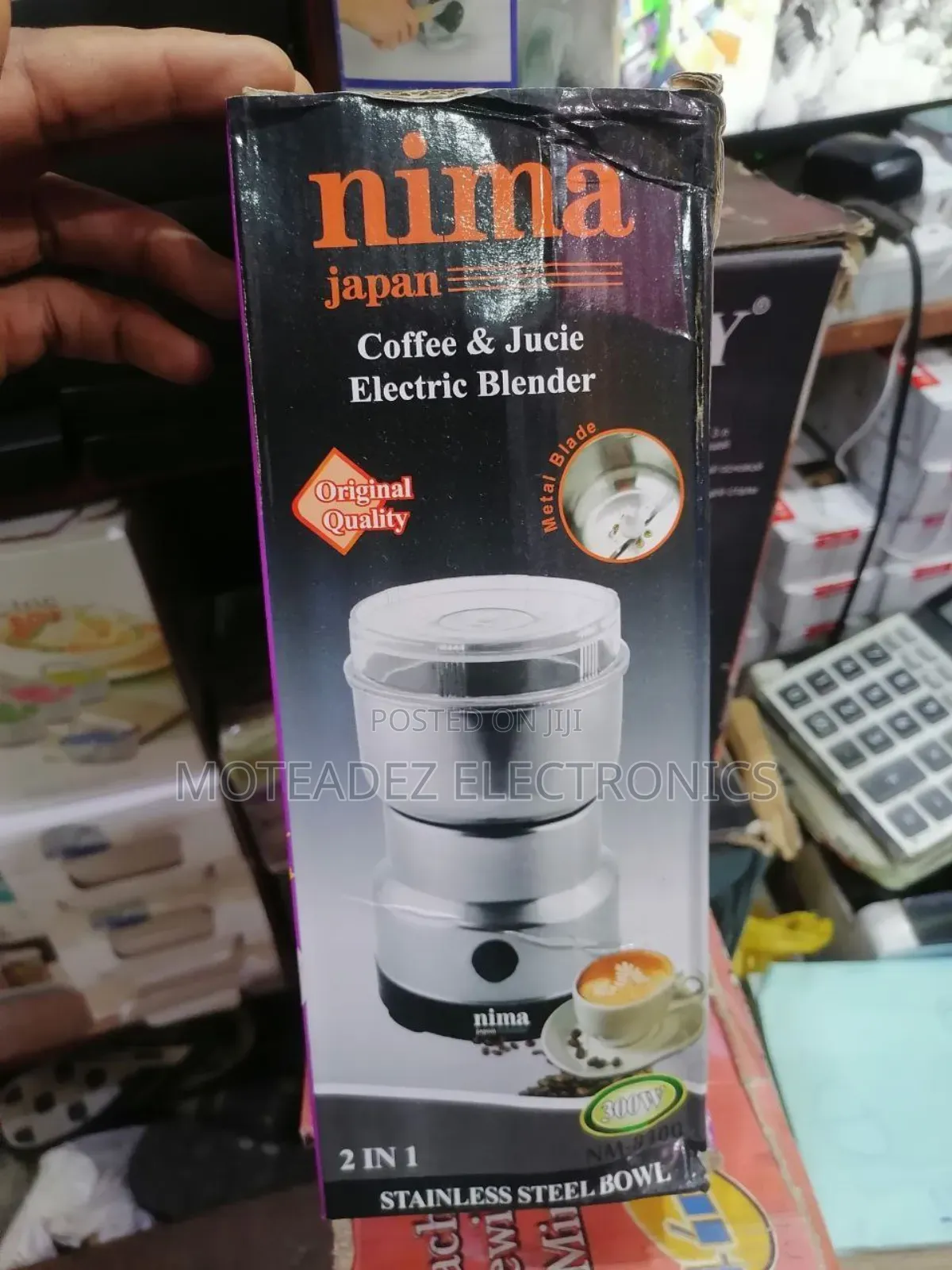 Nima 2-in-1 Big Cup Wet And Dry Electric Grinder And Blender