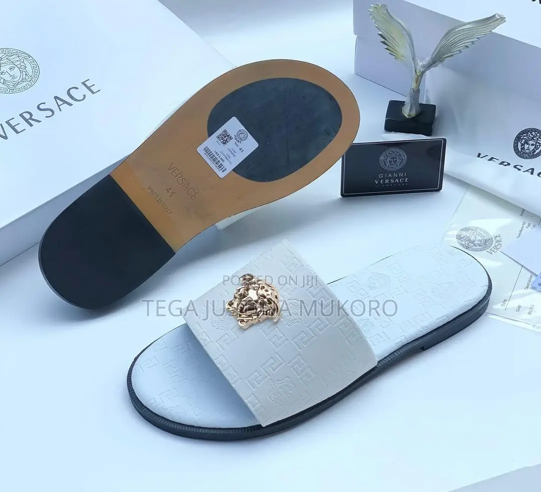 Italian Leather Pam Slippers