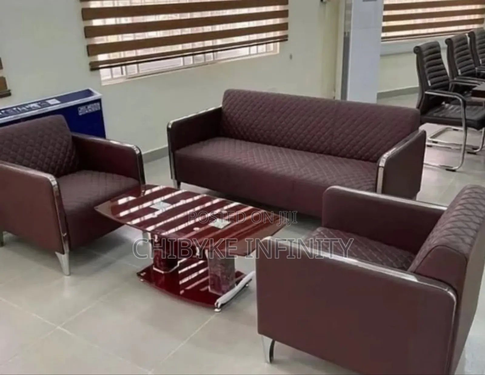 Imported Top Quality Reception Sofa Chair With Centre Table