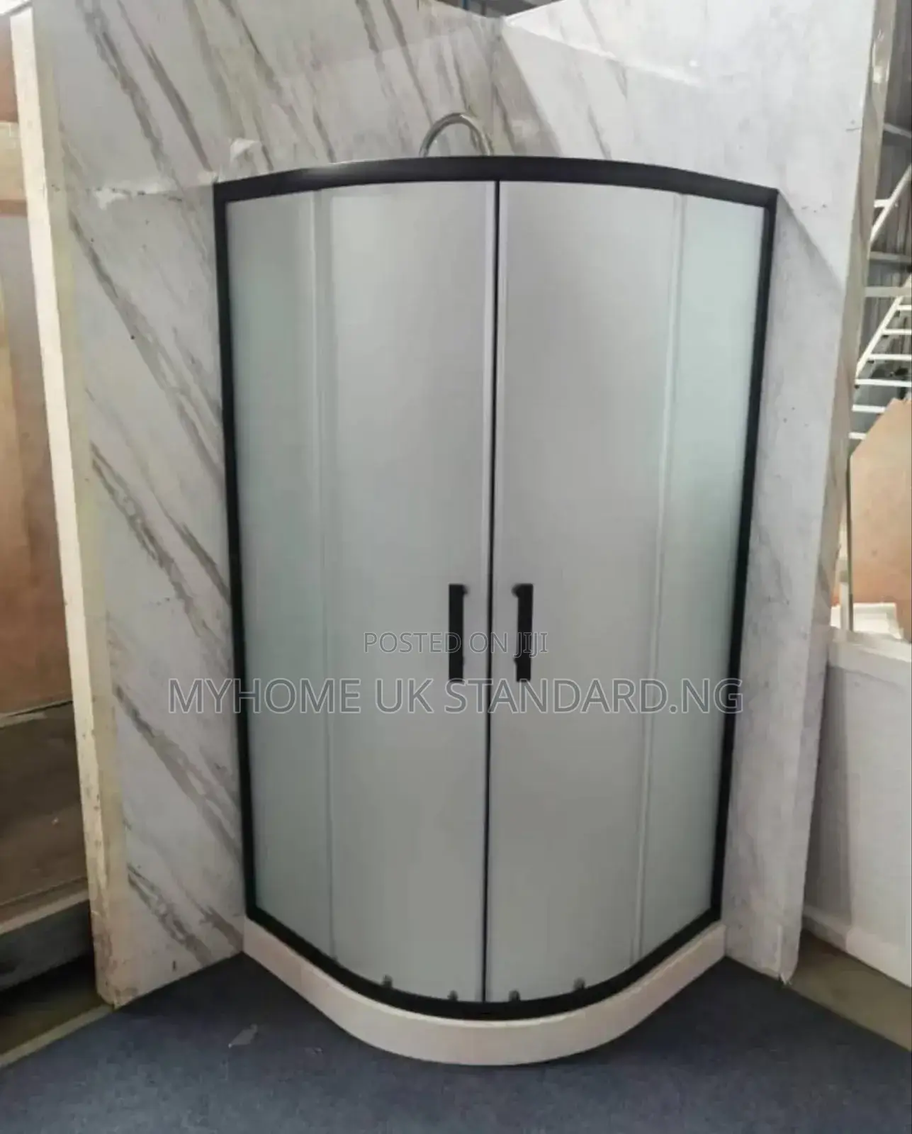 Italian Shower Cubicle With Black Frame