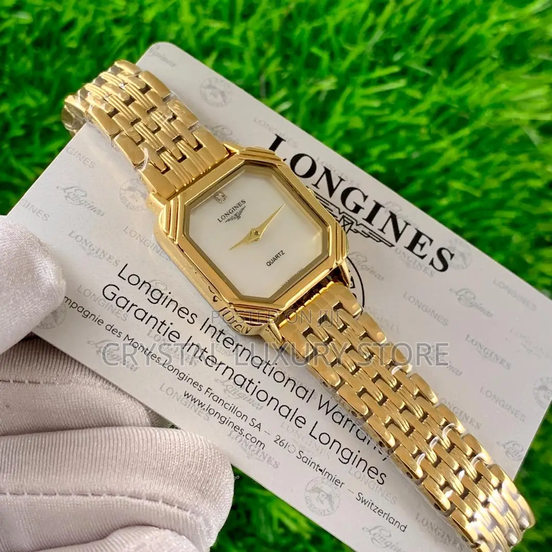 Longines Quality Luxury Ladies Chain Strap Wristwatch