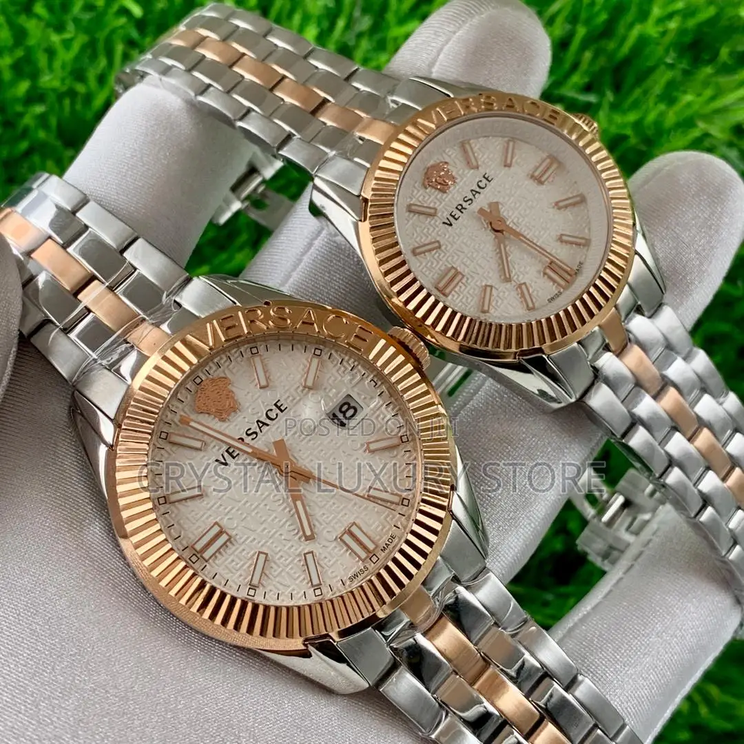 Versace Quality Luxury Couple Set Wristwatch