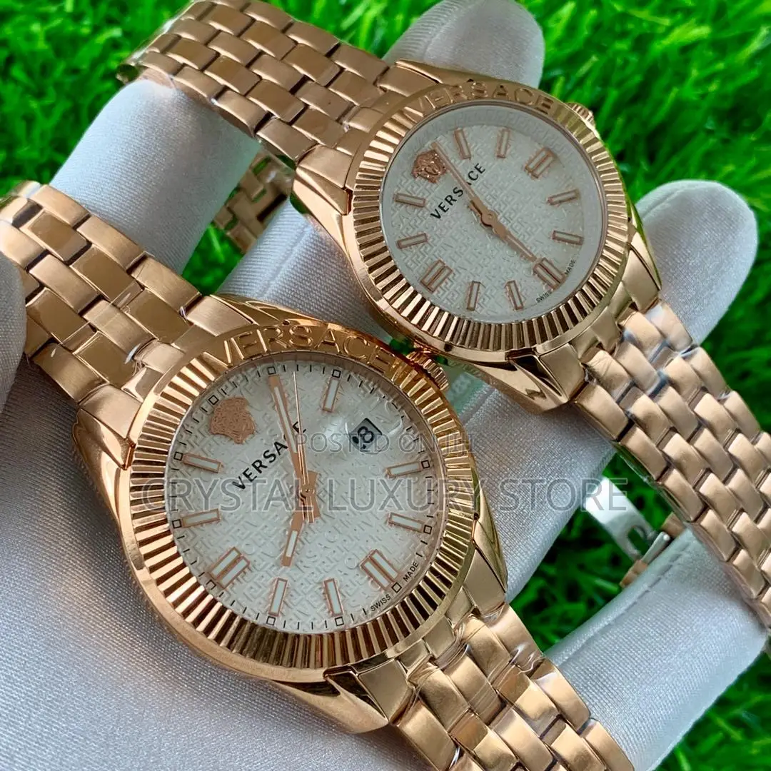 Versace Quality Luxury Couple Set Wristwatch
