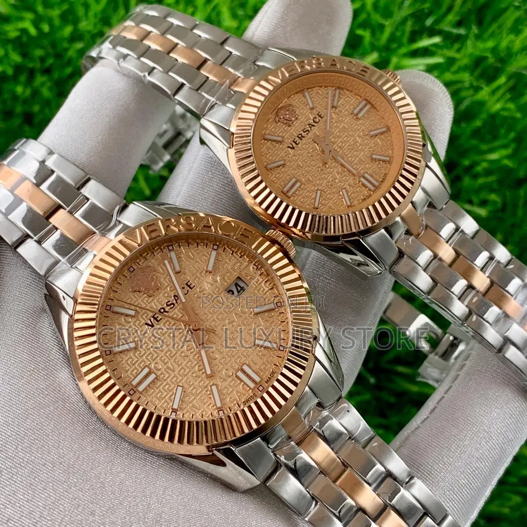 Versace Quality Luxury Couple Set Wristwatch