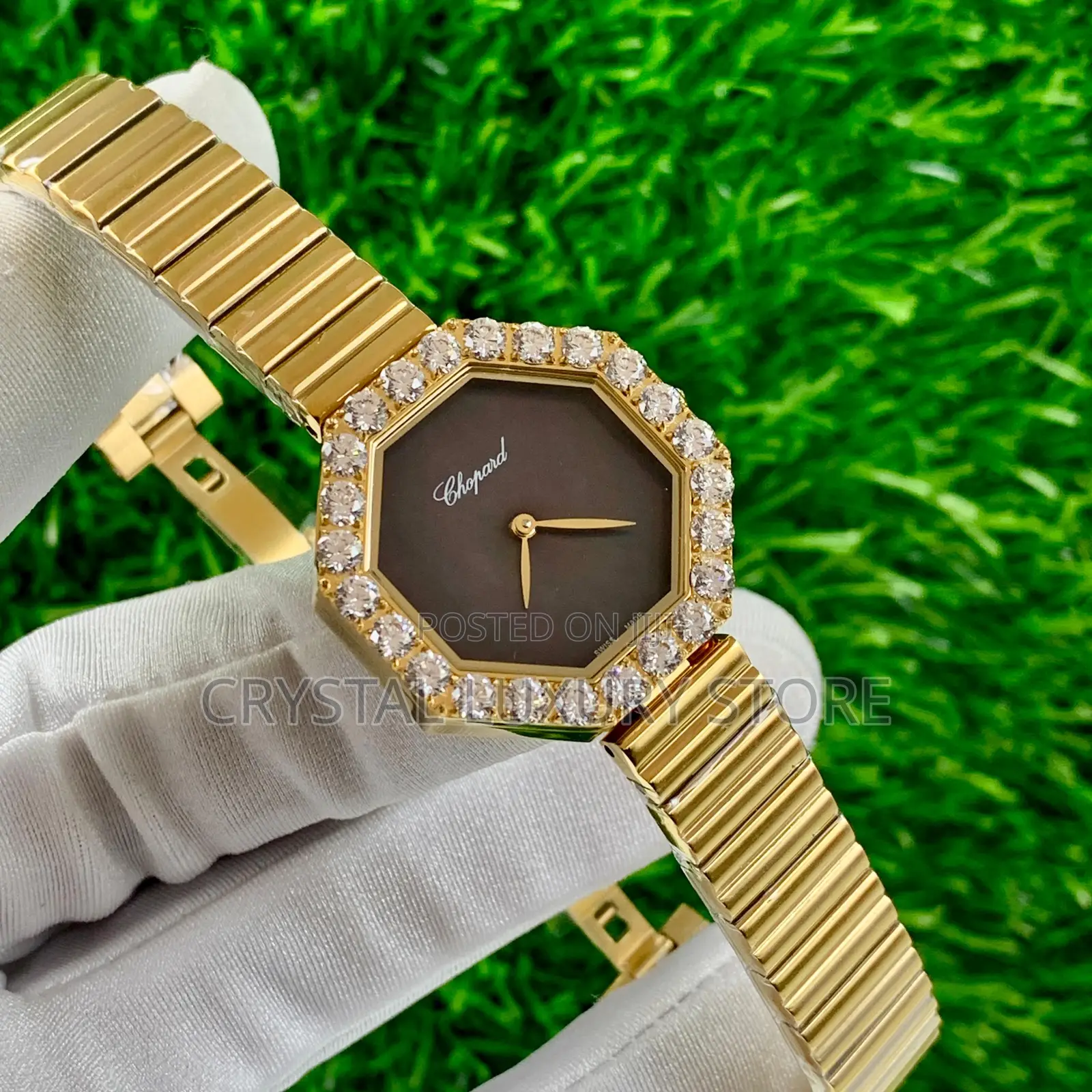 Chopard Quality Luxury Ladies Chain Strap Wristwatch