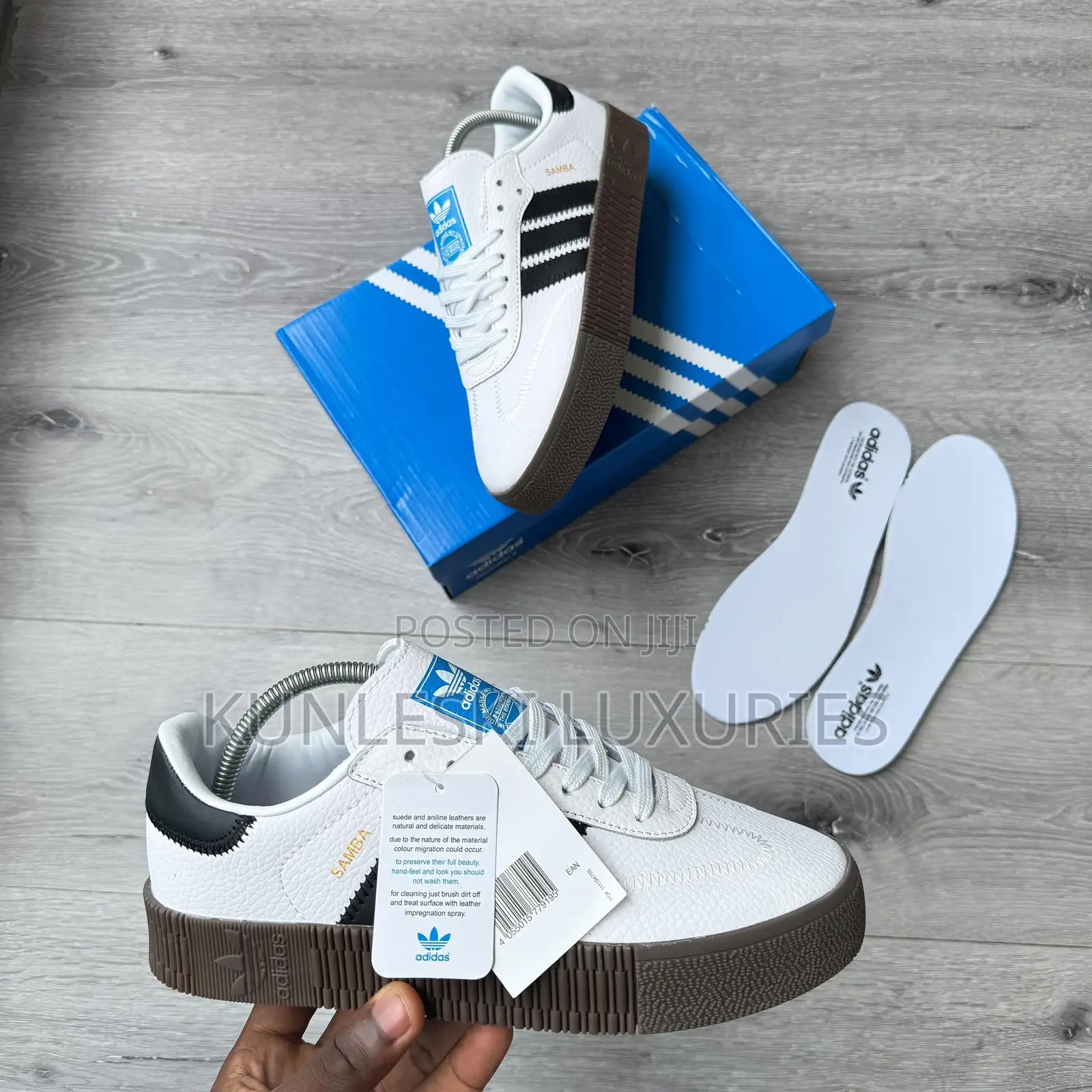 Original Adidas Samba-Rose Cloud White Sneakers