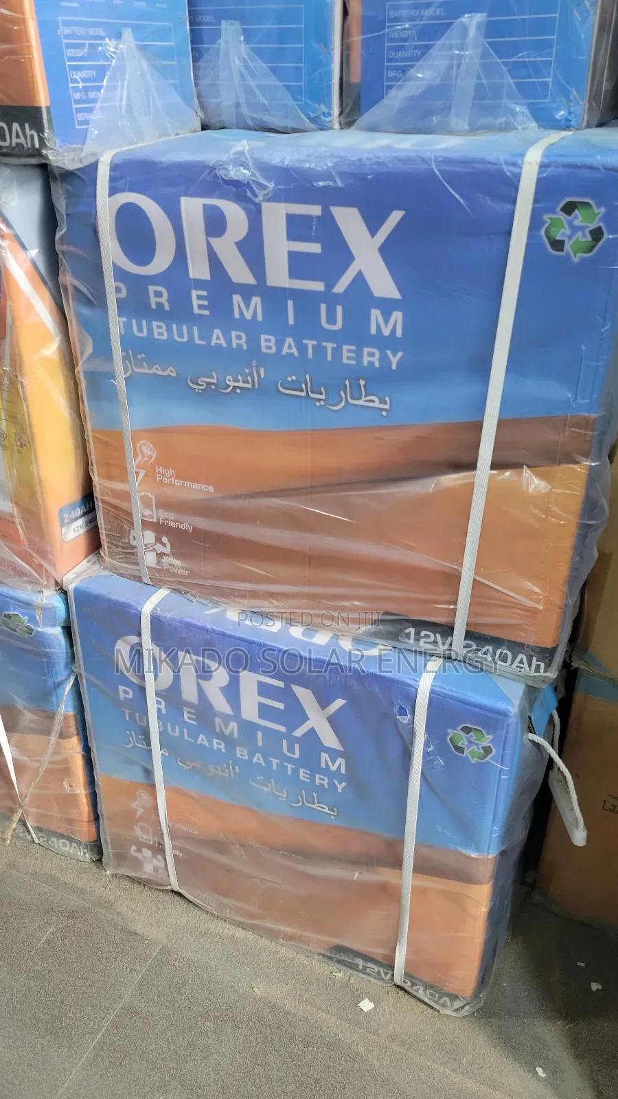 Orex 240ah 12v Premium Tubular Battery