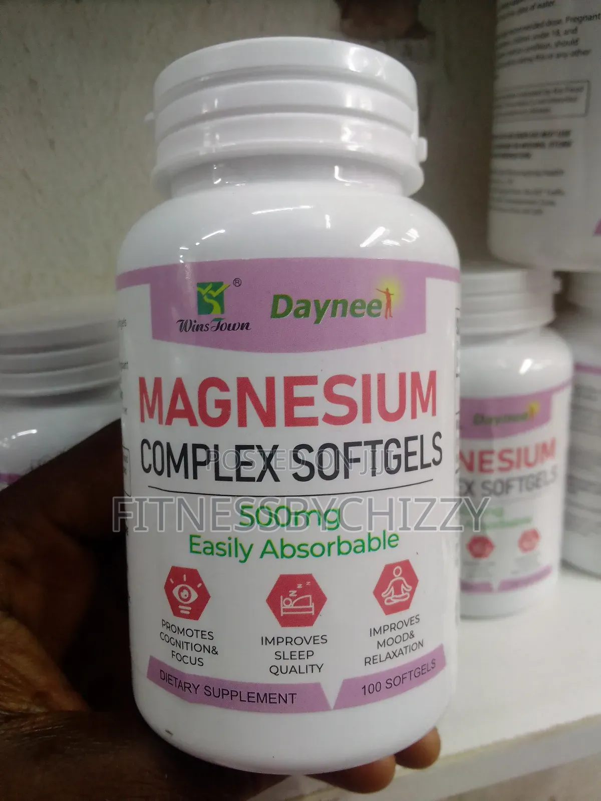 Wins Town Magnesium Complex 500mg X 100 Softgels