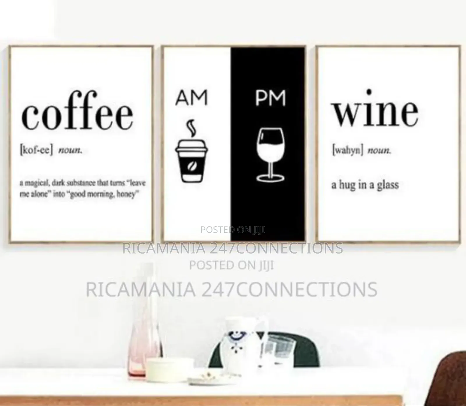 Wine And Coffee Time Table Frame
