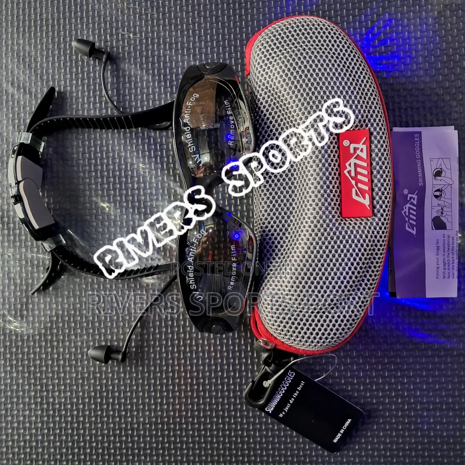 Cima Professional Anti-Fog Swimming Goggle With Earplug