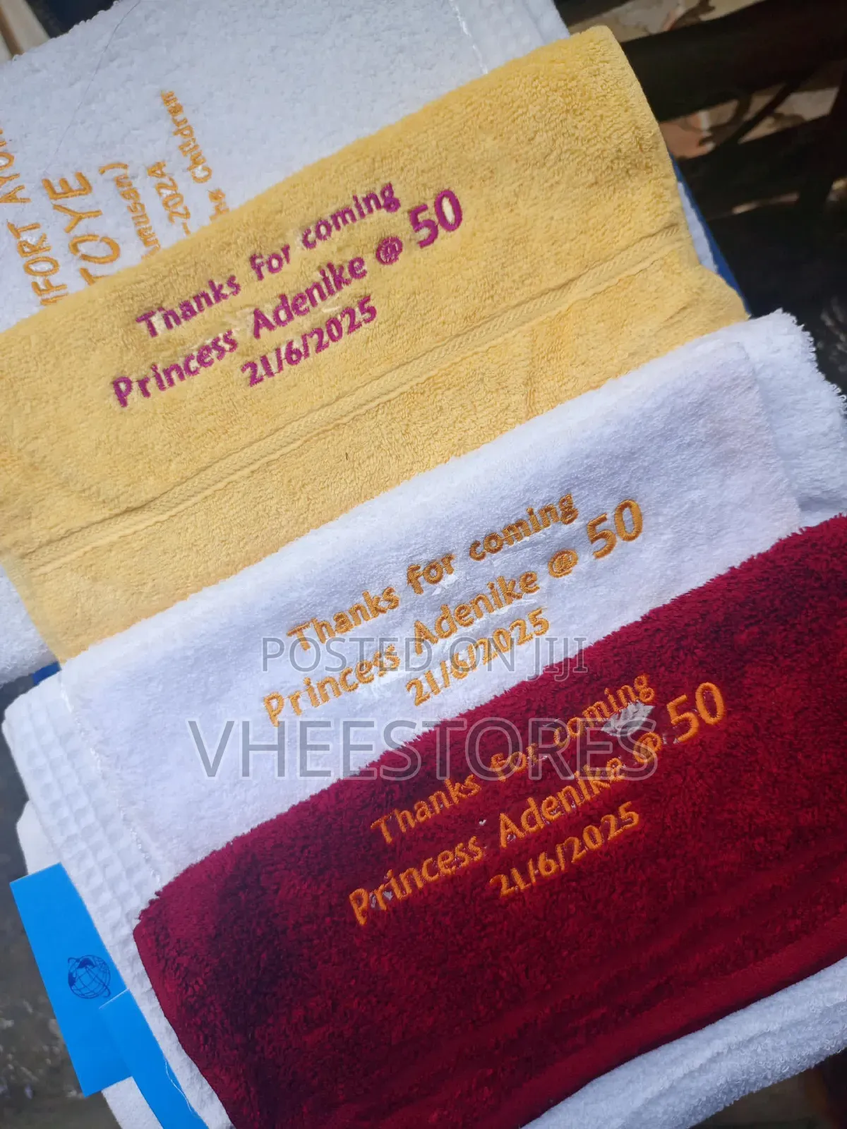 Cotton Hand Towel With Embroidery
