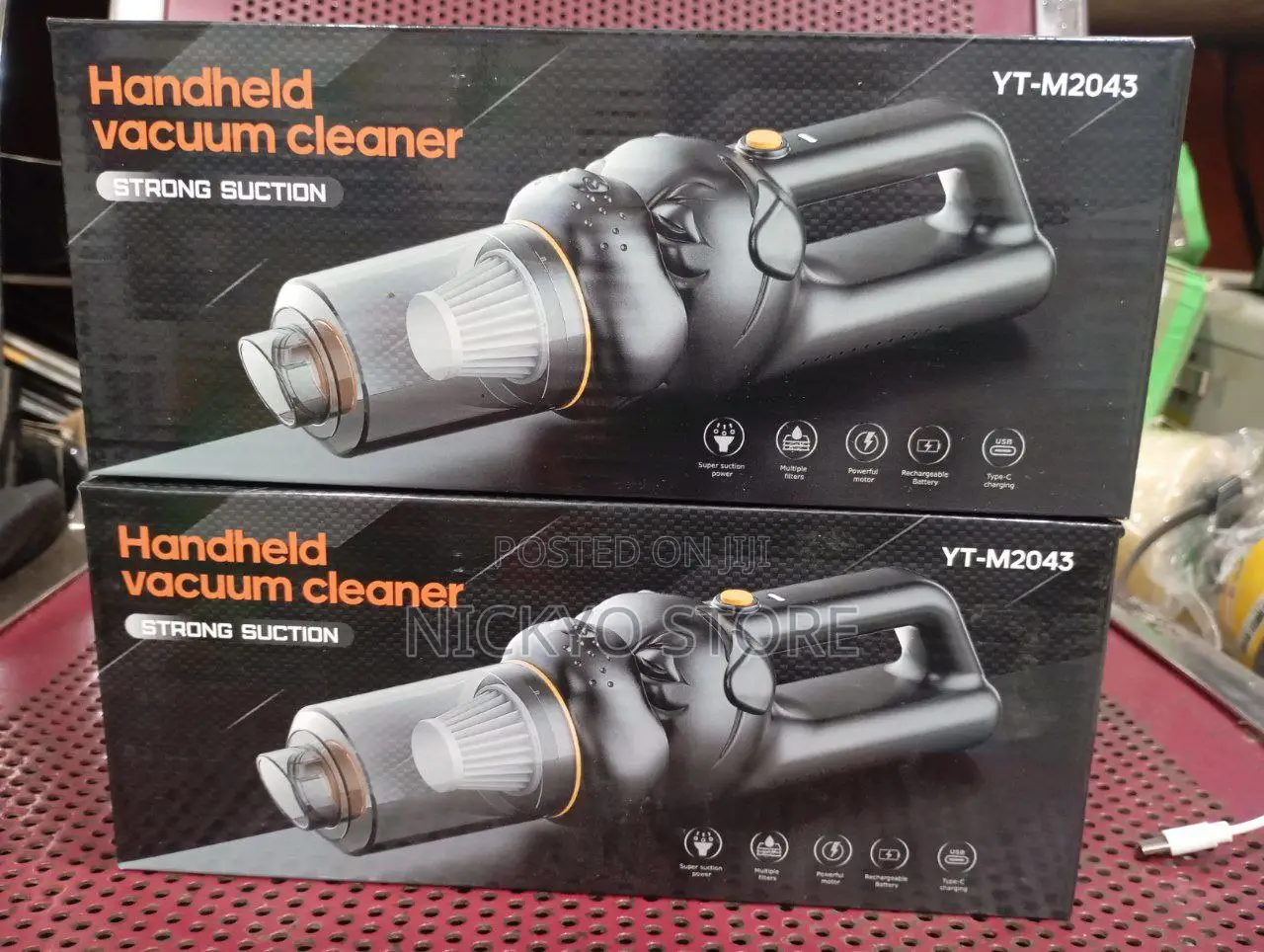 Yt-M2043 Handheld Vacuum Cleaner – Strong Suction Power
