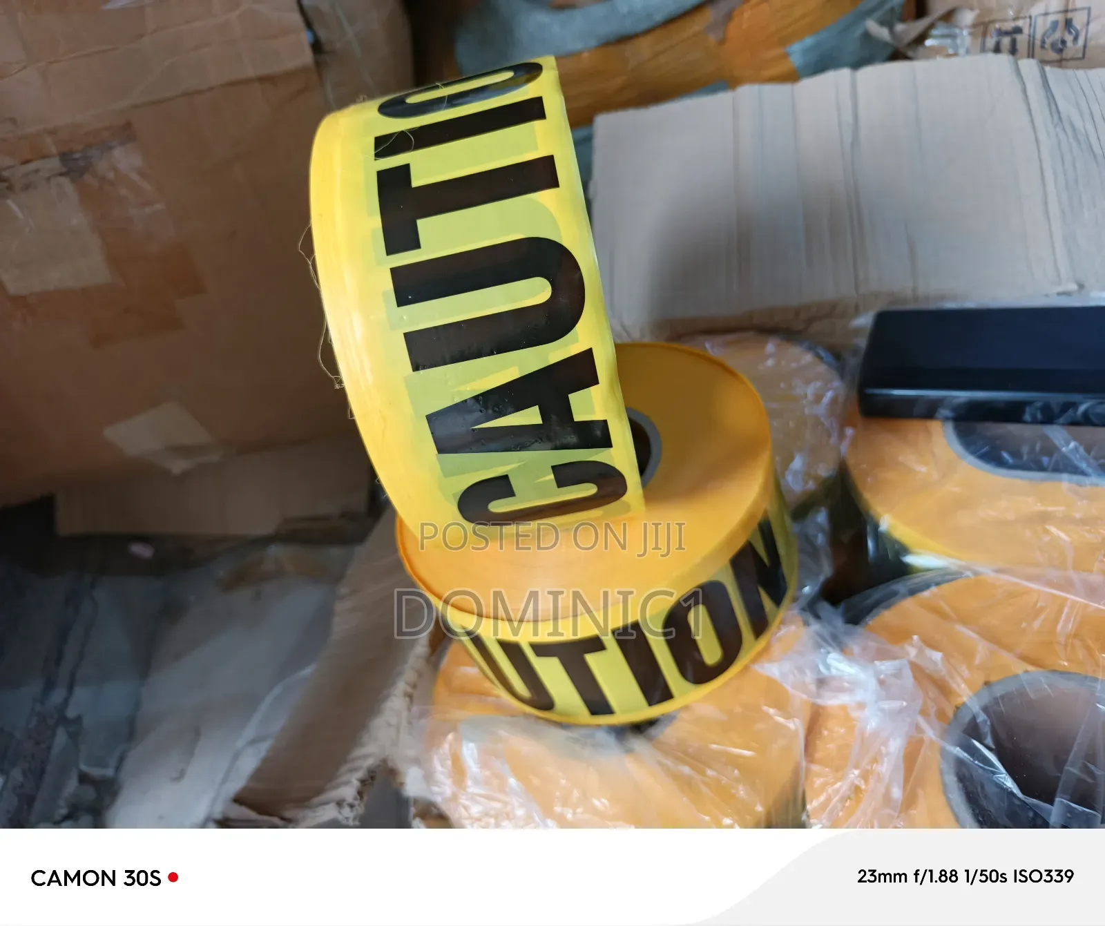 Caution Table 1000 Meters Yellow And Black
