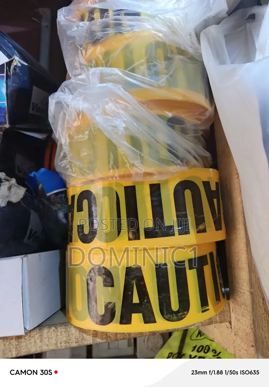 Caution Table 1000 Meters Yellow And Black