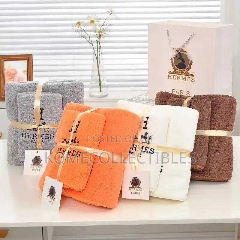 2in1 Branded Towel and Face Towel in a Park