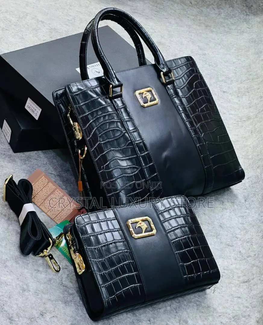 Hermes Quality Luxury Men Genuine Leather Bag