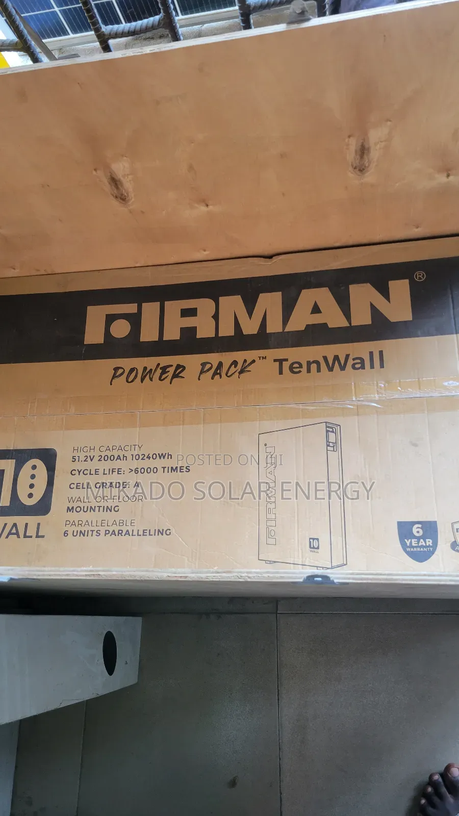 10kwh 51.2v Wall Mount Firman Lithium Iron Battery
