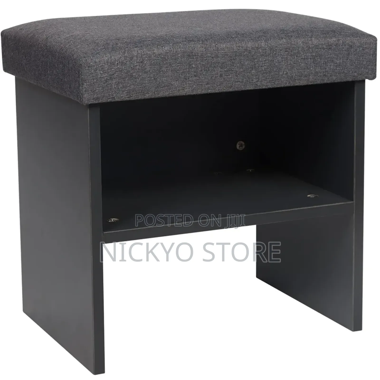 Shoe Rack With Cushioned Seat Hidden Storage