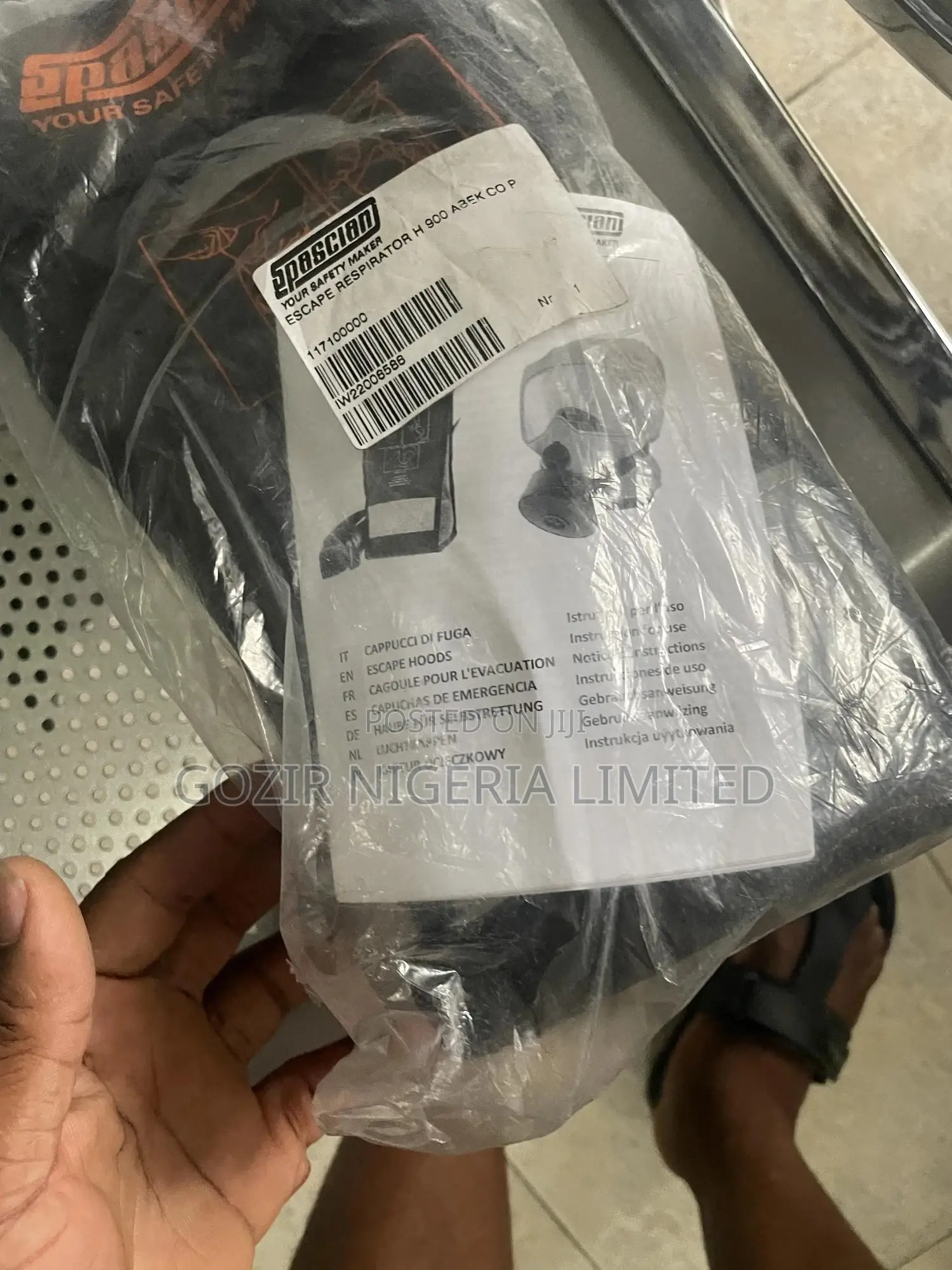 Spasciani Escape Respirator H 900 A3 5k Co P