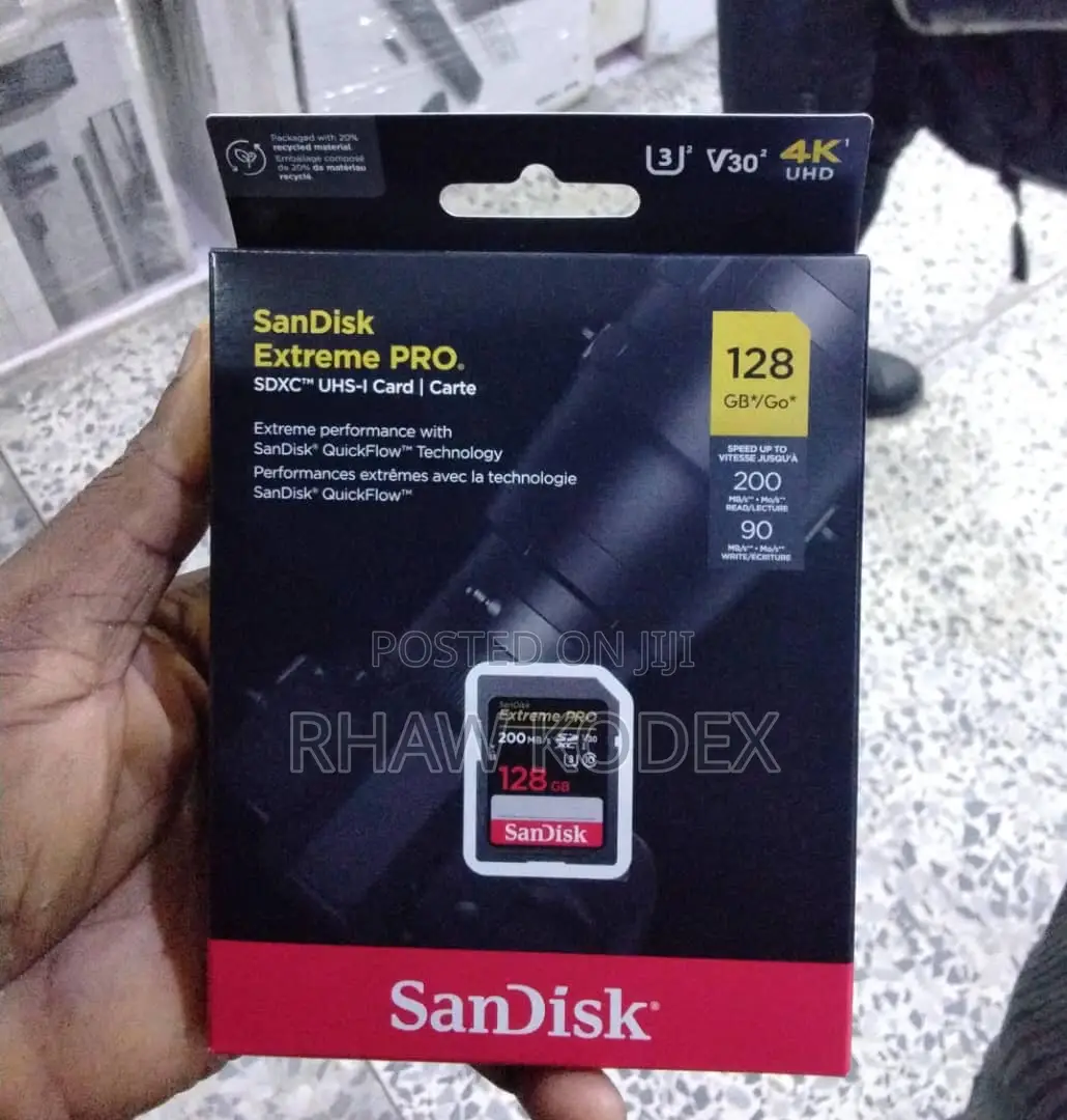 Sandisk Extreme Pro 128gb 200mb/S Sd Card