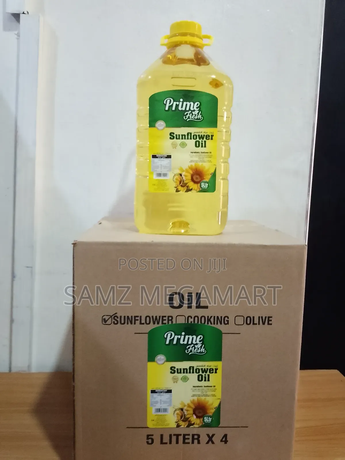 Prime Fresh Sunflower Oil 4x5ltr
