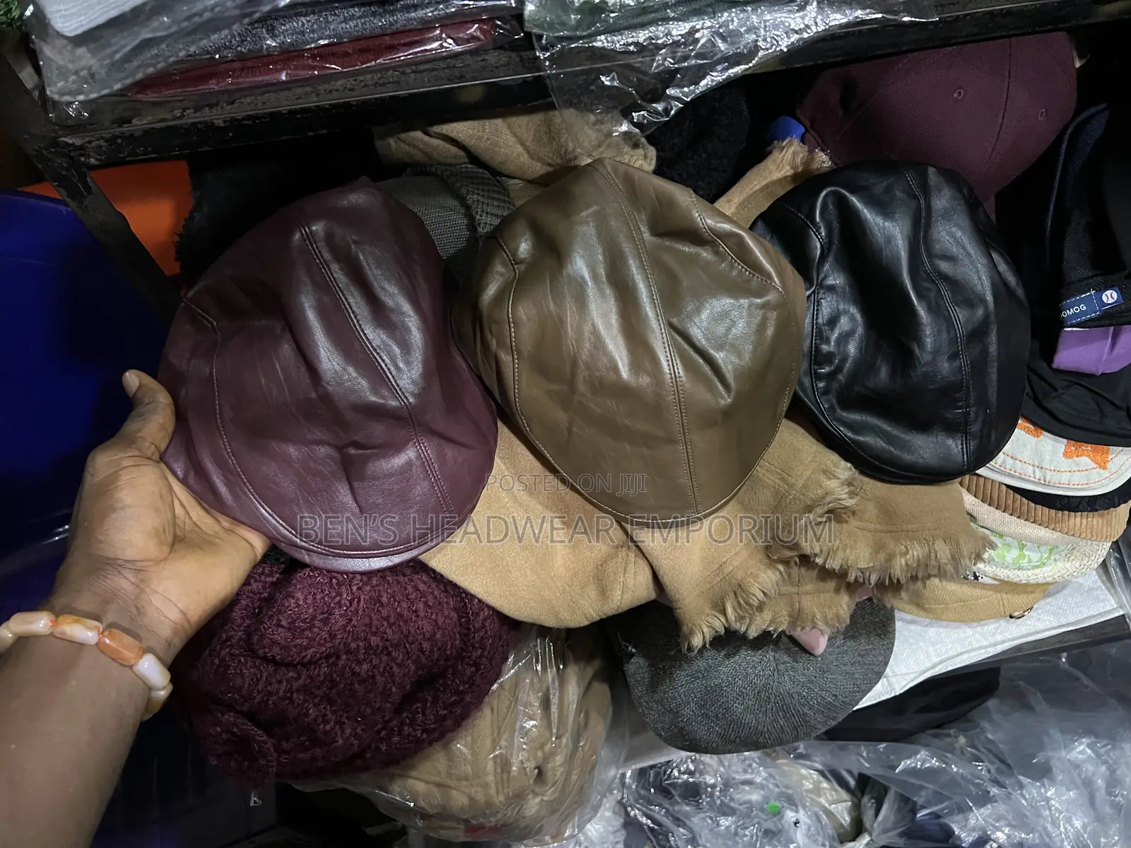 Leather Pappas Cap.