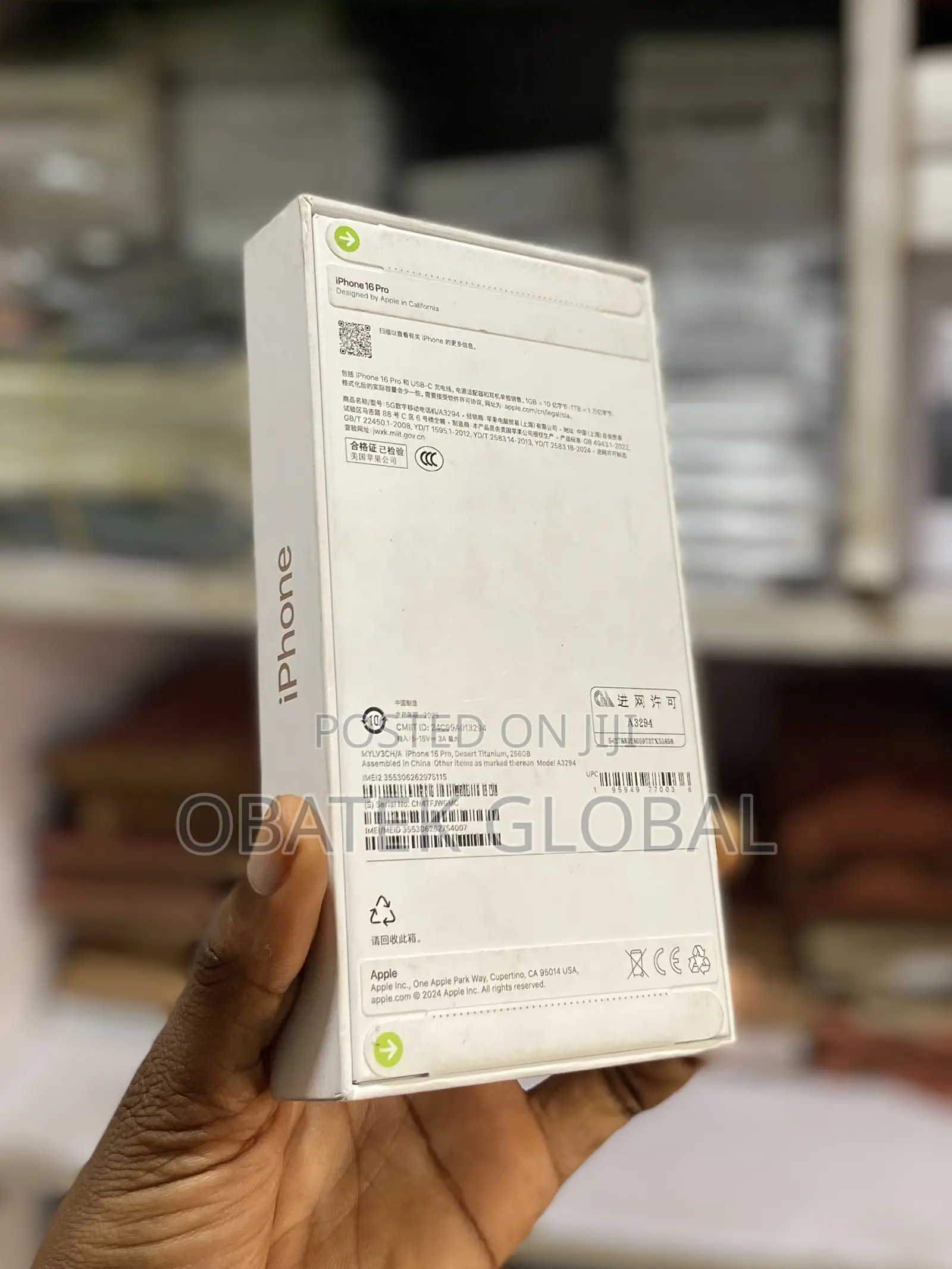 New Apple iPhone 16 Pro 256 GB