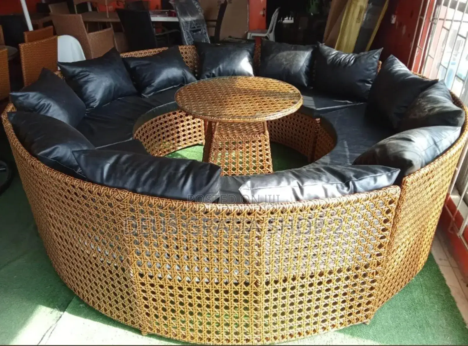 Sectional Rattan Sofa