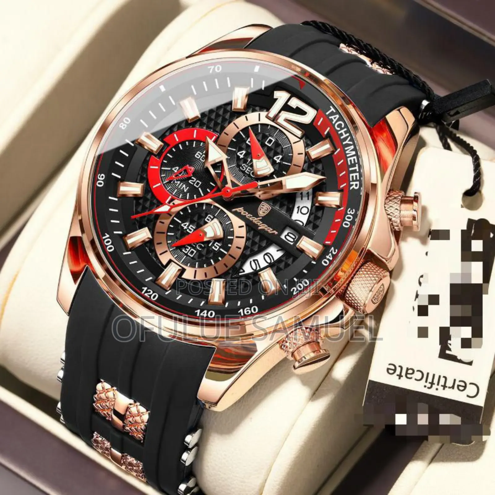 Rubber Strap P Wristwatch