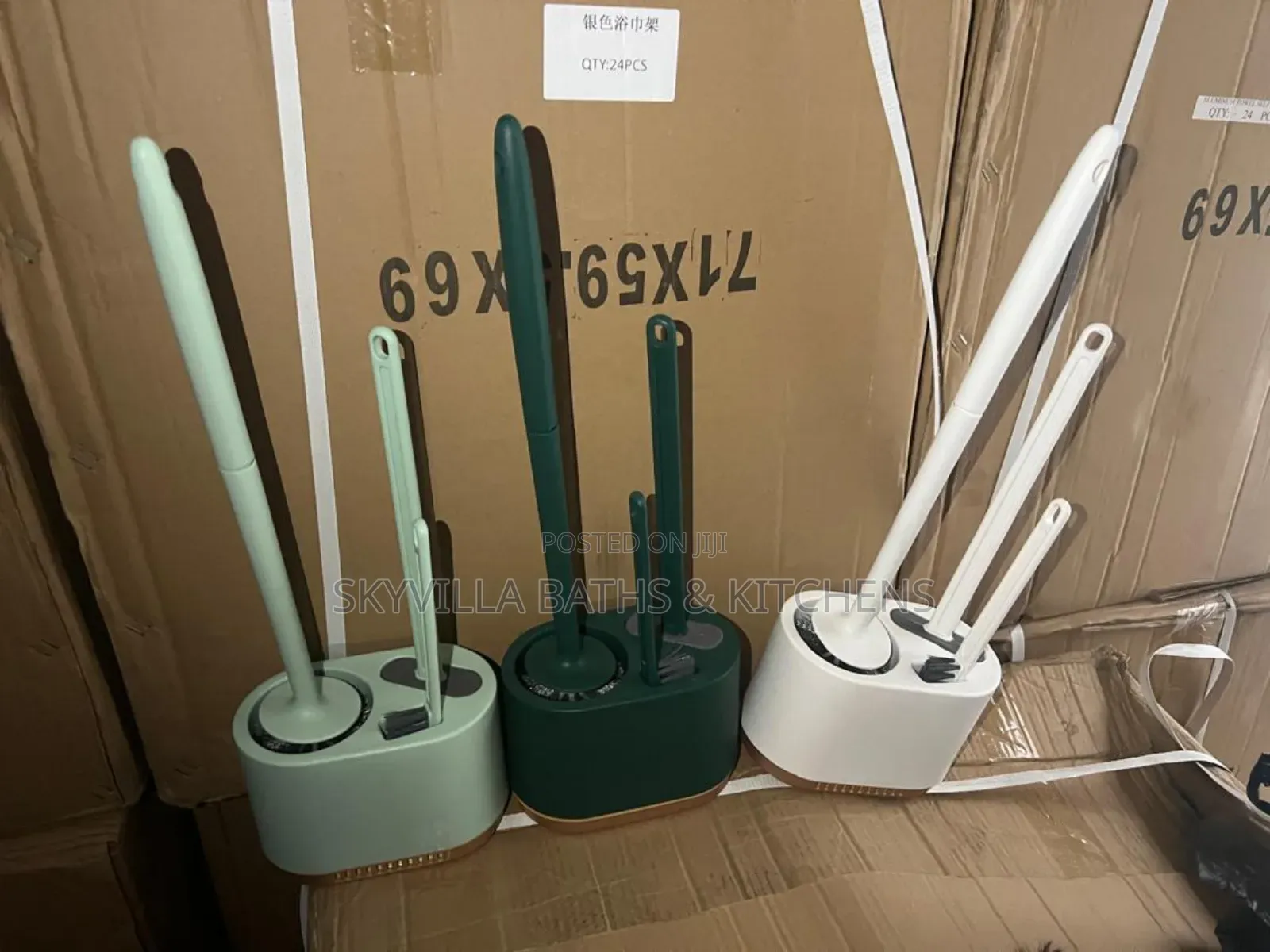 Silicone 3 Ways Toilet Brush