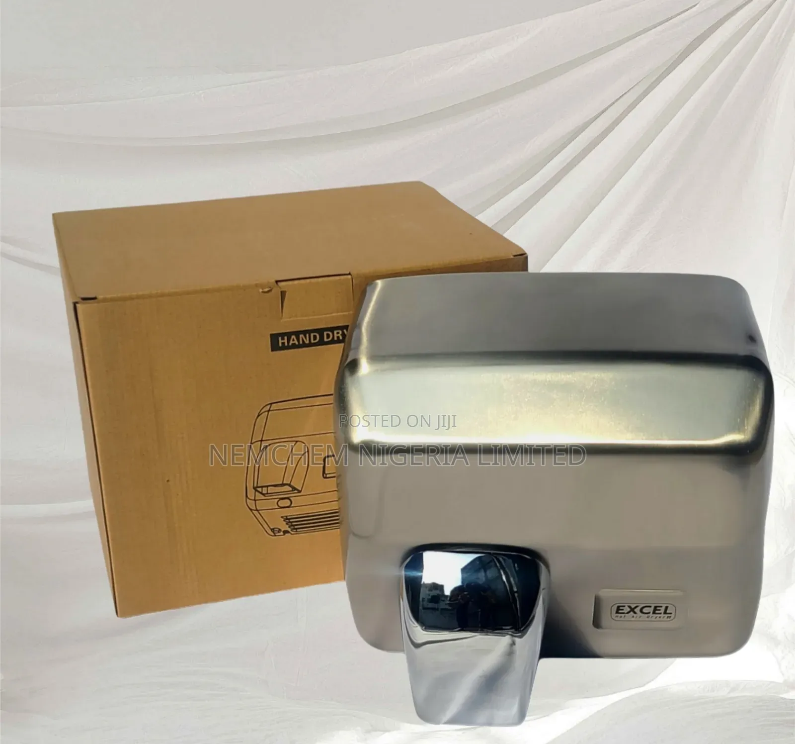 Excel Hot Air Hand Dryer - 2.5kw Stainless Steel Hd04