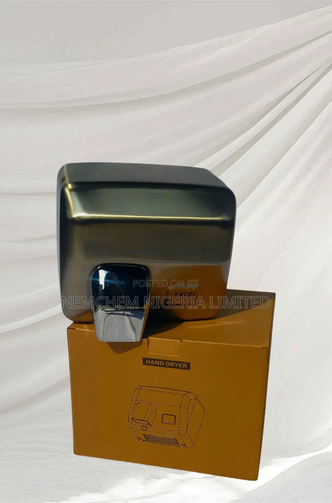 Excel Hot Air Hand Dryer - 2.5kw Stainless Steel Hd04
