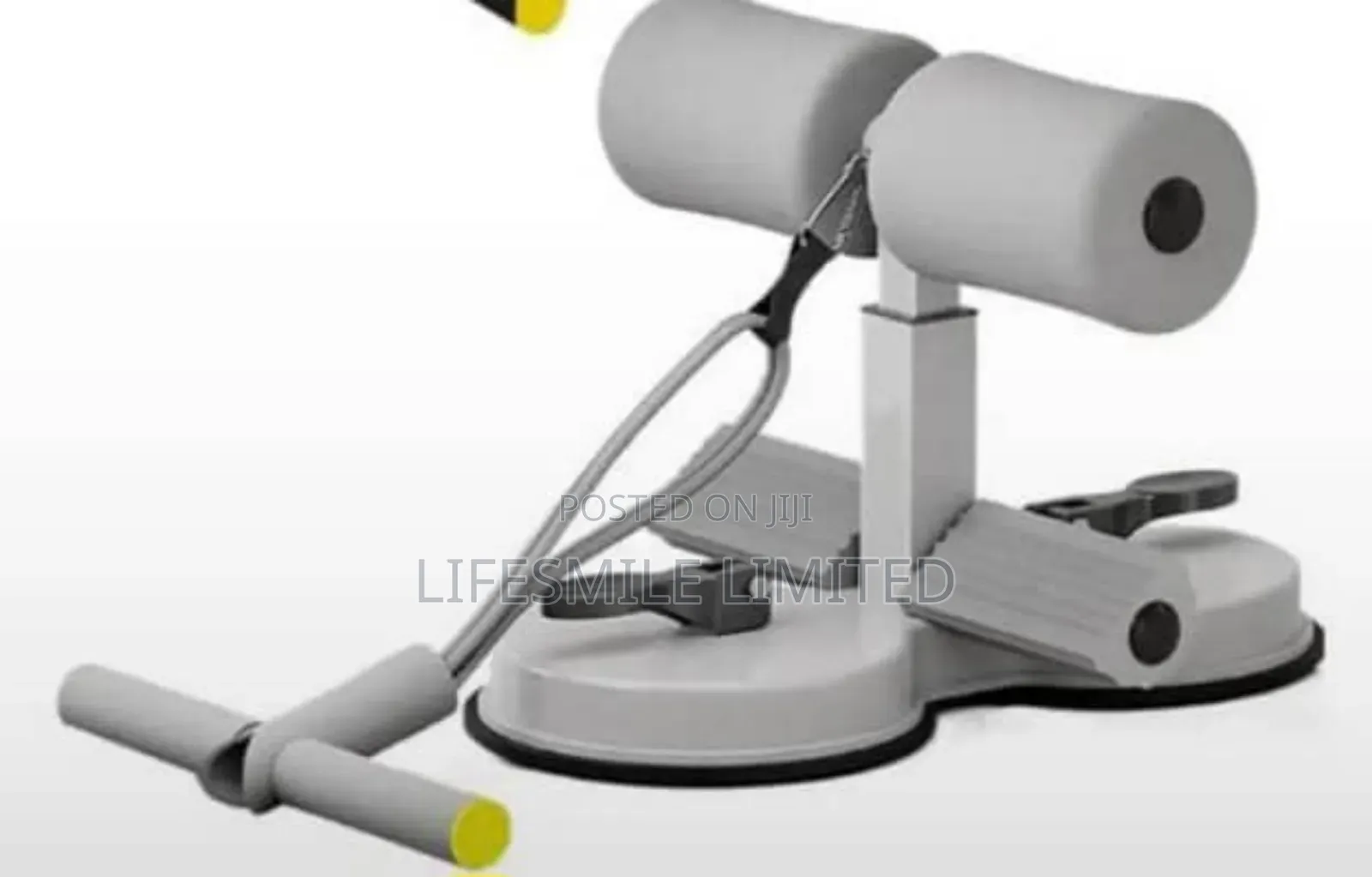 Sit Up Bar With Ropes, Black and Gray Color
